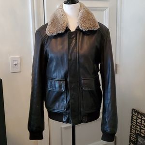 Leather bomber w/ Fur & Thinsulate- Danier Leather